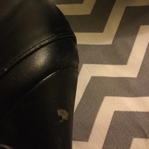 Black booties. Man - made material.♥️ - Picture 6 of 6